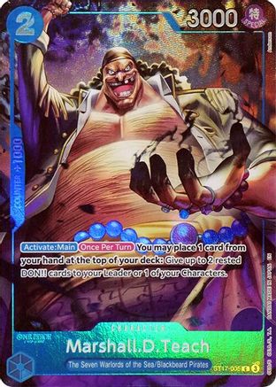Marshall.D.Teach (Seven Warlords of the Sea Binder Set) (ST17-005) [One Piece Promotion Cards] Foil One Piece Single Bandai
