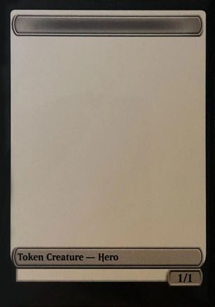Blank Hero Token (UMP-) [Misc] Unique and Miscellaneous Promos MTG Single Wizards of the Coast