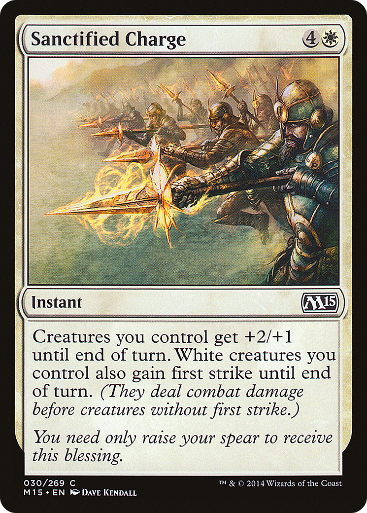 Sanctified Charge (M15-030) [Magic 2015] MTG Single Wizards of the Coast