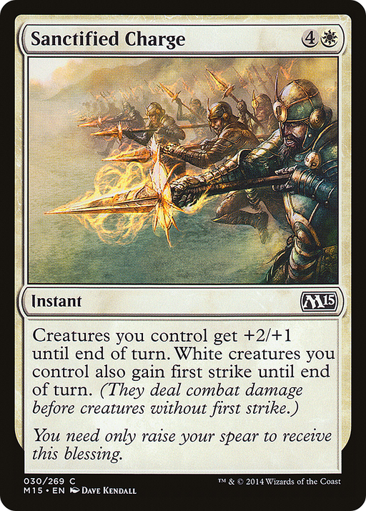 Sanctified Charge (M15-030) [Magic 2015] MTG Single Wizards of the Coast