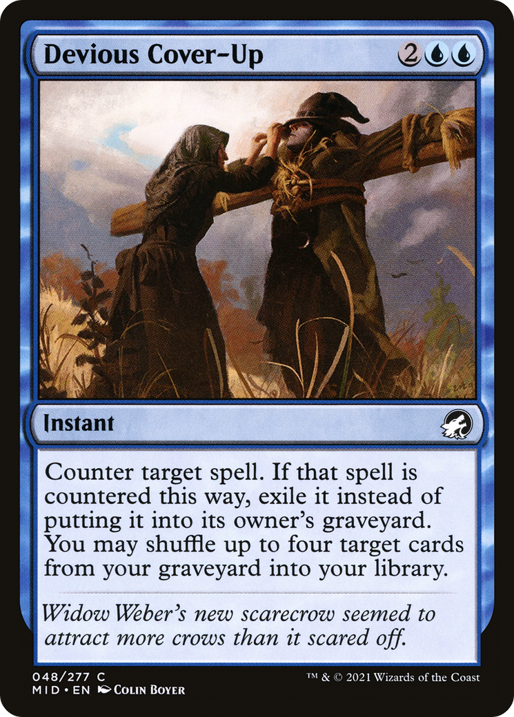 Devious Cover-Up (MID-048) [Innistrad: Midnight Hunt] Foil MTG Single Wizards of the Coast