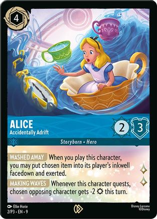Alice - Accidentally Adrift (2/P3) [Disney Lorcana Promo Cards] Cold Foil Lorcana Single Disney