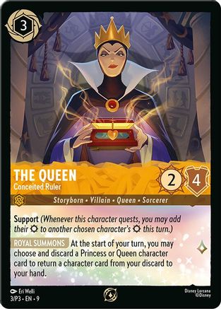 The Queen - Conceited Ruler (3/P3) [Disney Lorcana Promo Cards] Cold Foil Lorcana Single Disney