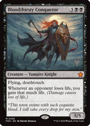 Bloodthirsty Conqueror (PPEOE-058) [Promo Pack: Edge of Eternities] Foil MTG Single Wizards of the Coast