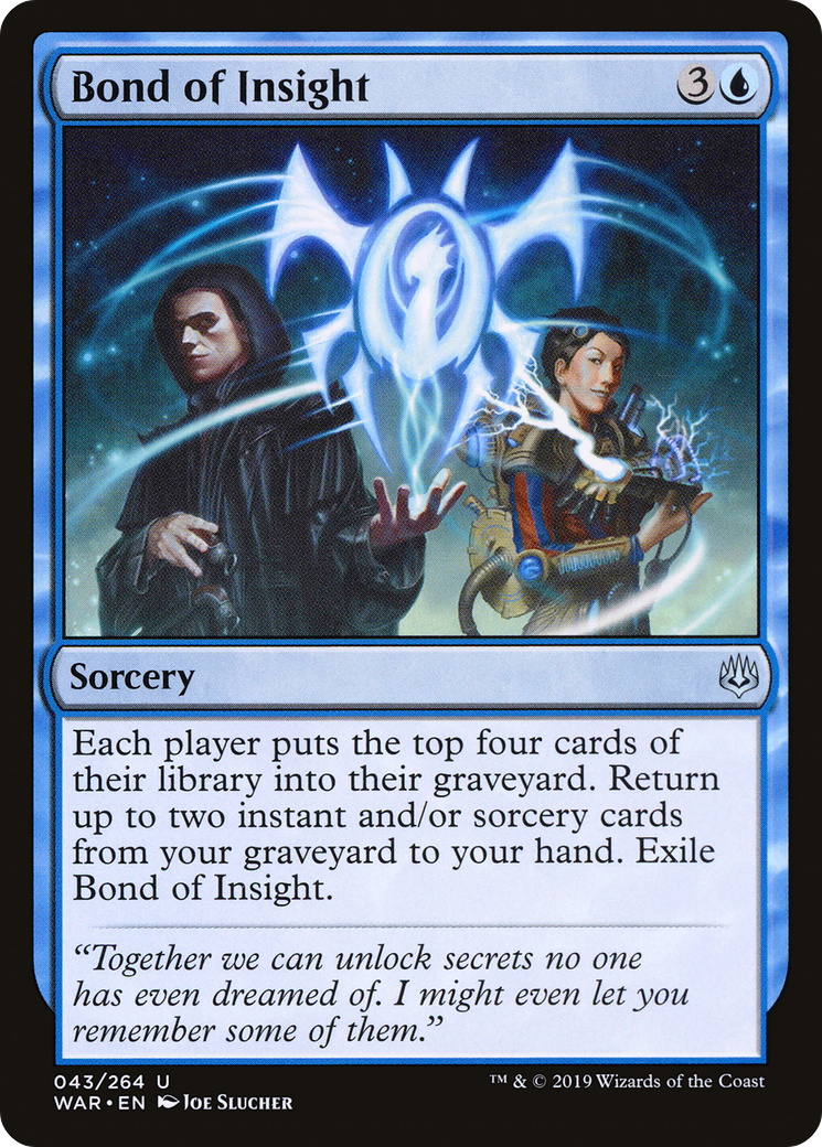 Bond of Insight (WAR-043) [War of the Spark] MTG Single Wizards of the Coast