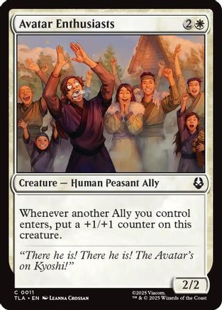 Avatar Enthusiasts (TLA-011) [Avatar: The Last Airbender] Foil MTG Single Wizards of the Coast