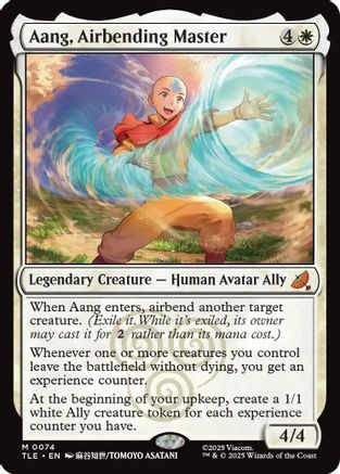 Aang, Airbending Master (TLE-074) [Avatar: The Last Airbender: Eternal-Legal] MTG Single Wizards of the Coast