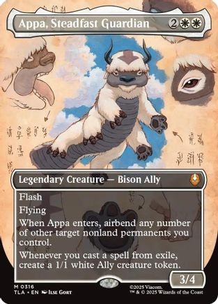 Appa, Steadfast Guardian (TLA-316) [Avatar: The Last Airbender] Foil MTG Single Wizards of the Coast