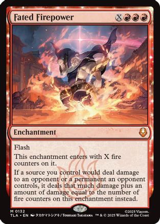 Fated Firepower (TLA-132) [Avatar: The Last Airbender] Foil MTG Single Wizards of the Coast