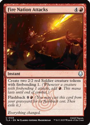 Fire Nation Attacks (TLA-133) [Avatar: The Last Airbender] Foil MTG Single Wizards of the Coast