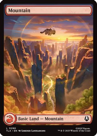 Mountain (290) (TLA-290) [Avatar: The Last Airbender] Foil MTG Single Wizards of the Coast