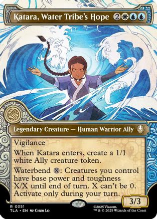 Katara, Water Tribe's Hope (Showcase) (TLA-351) [Avatar: The Last Airbender] Foil MTG Single Wizards of the Coast