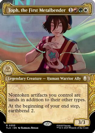 Toph, the First Metalbender (Showcase) (TLA-353) [Avatar: The Last Airbender] Foil MTG Single Wizards of the Coast