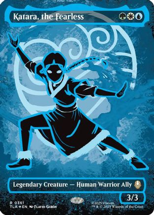 Katara, the Fearless (Borderless Battle Pose) (TLA-361) [Avatar: The Last Airbender] MTG Single Wizards of the Coast