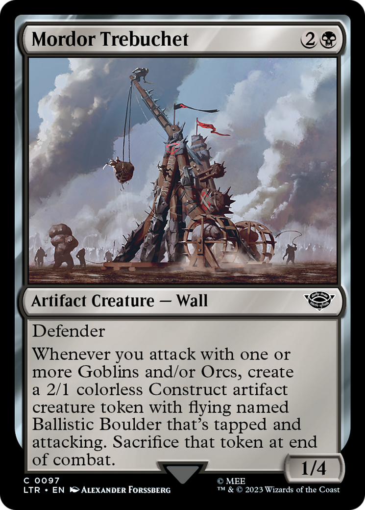 Mordor Trebuchet (LTR-097) [The Lord of the Rings: Tales of Middle-earth] Foil MTG Single Wizards of the Coast