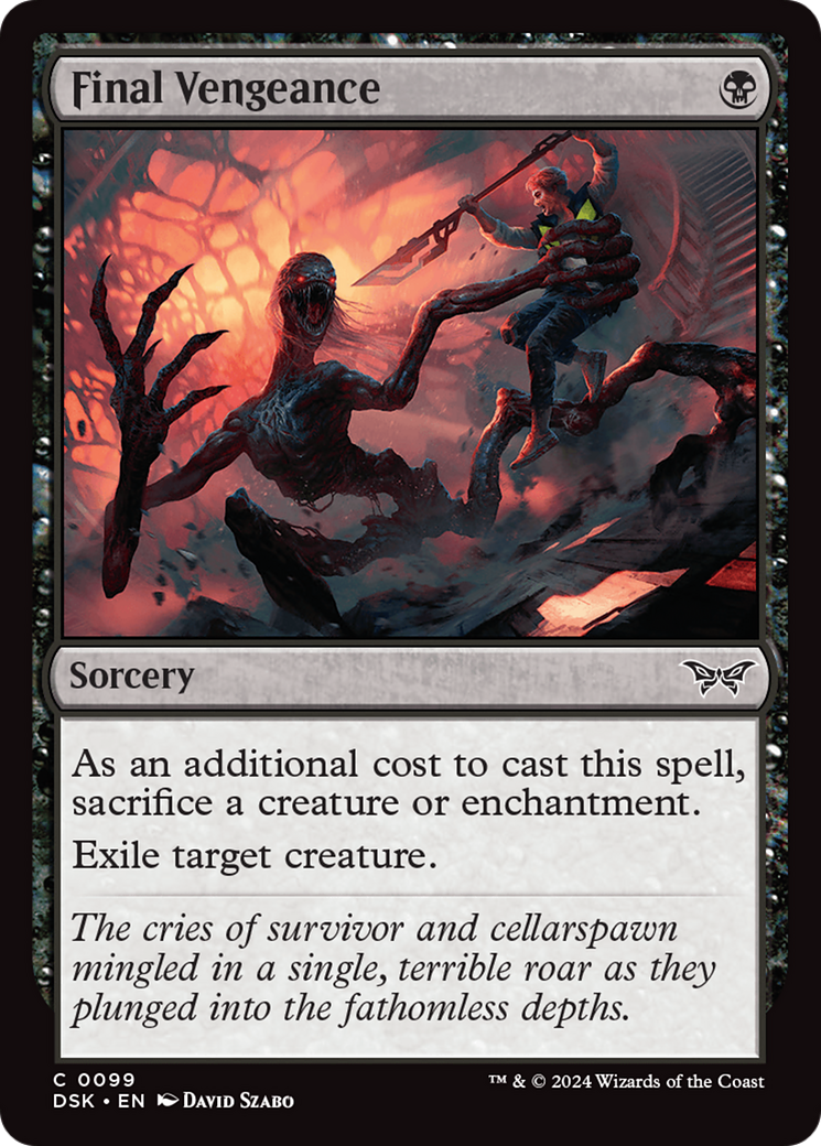 Final Vengeance (DSK-099) [Duskmourn: House of Horror] MTG Single Wizards of the Coast