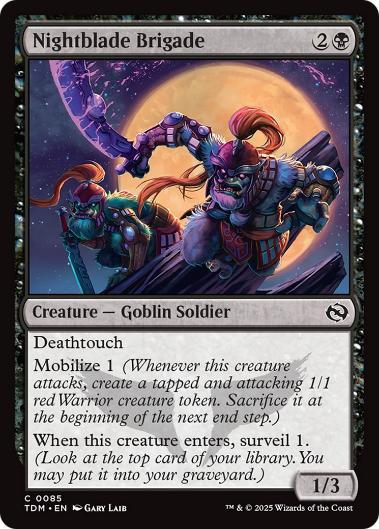 Nightblade Brigade (TDM-085) [Tarkir: Dragonstorm] MTG Single Wizards of the Coast