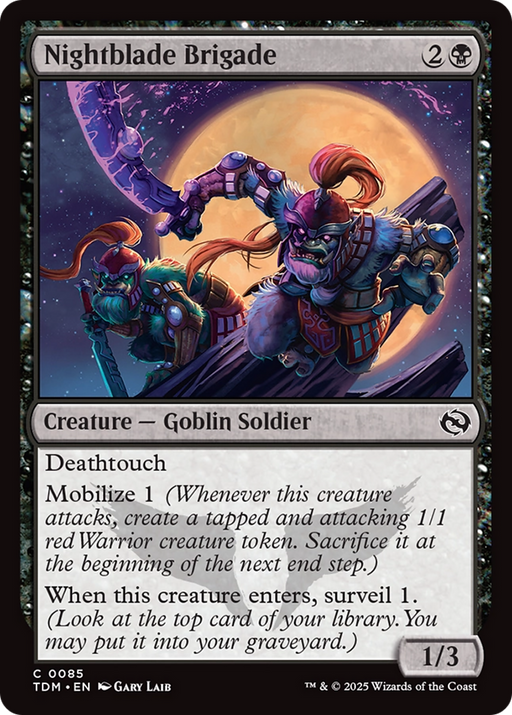 Nightblade Brigade (TDM-085) [Tarkir: Dragonstorm] MTG Single Wizards of the Coast