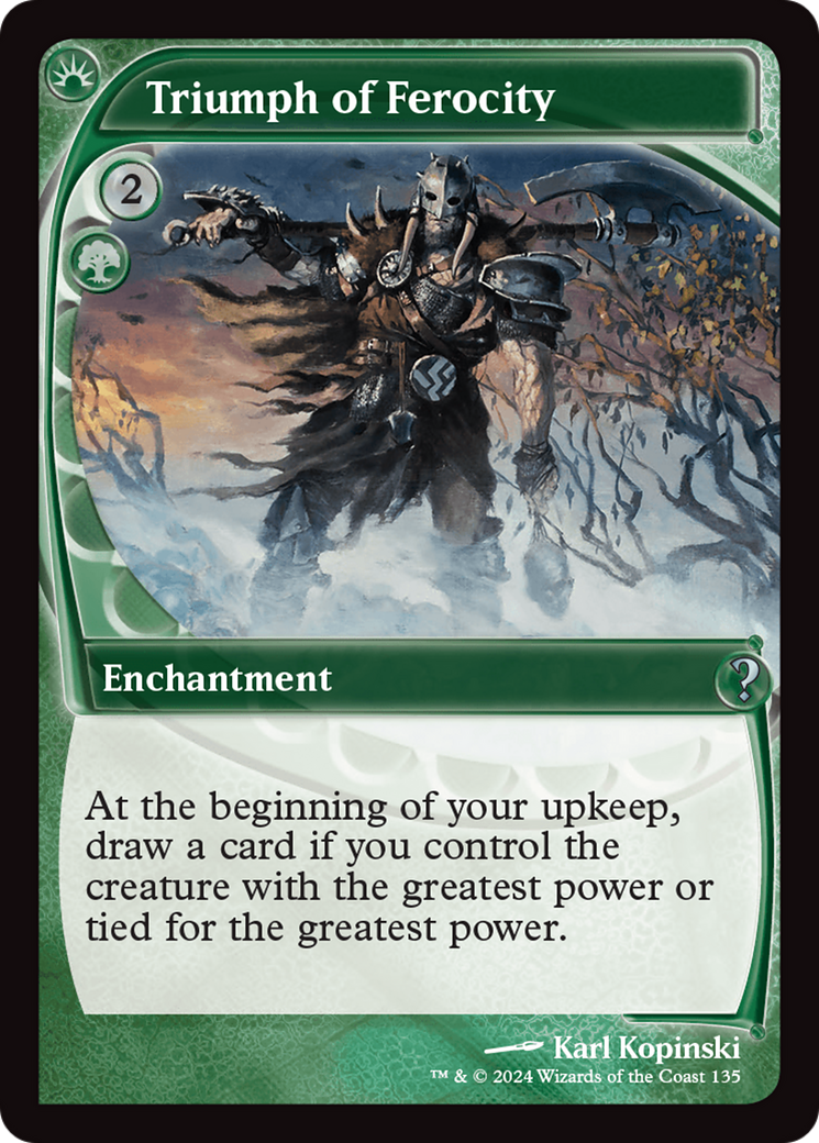 Triumph of Ferocity (Future Sight) (MB2-135) [Mystery Booster] Mystery Booster 2 MTG Single Wizards of the Coast