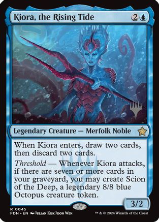 Kiora, the Rising Tide (PPEOE-045) [Promo Pack: Edge of Eternities] Foil MTG Single Wizards of the Coast