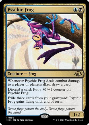 Psychic Frog (PPEOE-199) [Promo Pack: Edge of Eternities] Foil MTG Single Wizards of the Coast