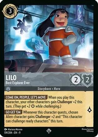 Lilo - Best Explorer Ever (174/204) [Fabled] Lorcana Single Disney