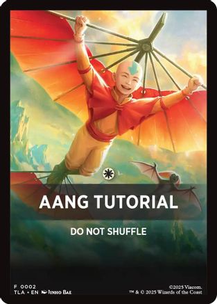 Aang Tutorial Theme Card (TLA-002) [Avatar: The Last Airbender] MTG Single Wizards of the Coast