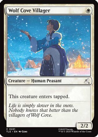Wolf Cove Villager (TLE-221) [Avatar: The Last Airbender: Eternal-Legal] MTG Single Wizards of the Coast