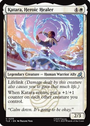 Katara, Heroic Healer (TLE-215) [Avatar: The Last Airbender: Eternal-Legal] Foil MTG Single Wizards of the Coast