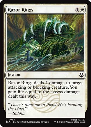 Razor Rings (TLA-033) [Avatar: The Last Airbender] MTG Single Wizards of the Coast