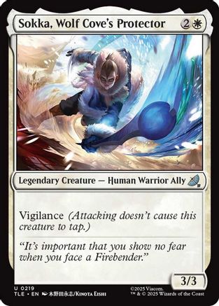 Sokka, Wolf Cove's Protector (TLE-219) [Avatar: The Last Airbender: Eternal-Legal] MTG Single Wizards of the Coast