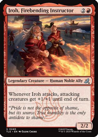 Iroh, Firebending Instructor (TLE-240) [Avatar: The Last Airbender: Eternal-Legal] MTG Single Wizards of the Coast