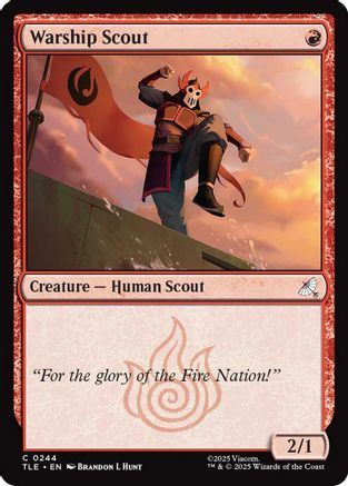Warship scout (TLE-244) [Avatar: The Last Airbender: Eternal-Legal] MTG Single Wizards of the Coast