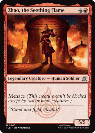 Zhao, the Seething Flame (TLE-245) [Avatar: The Last Airbender: Eternal-Legal] MTG Single Wizards of the Coast