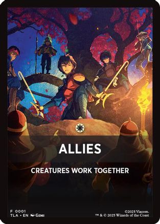 Allies Theme Card (TLA-001) [Avatar: The Last Airbender: Eternal-Legal] MTG Single Wizards of the Coast