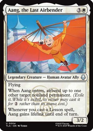 Aang, the Last Airbender (TLA-004) [Avatar: The Last Airbender] MTG Single Wizards of the Coast