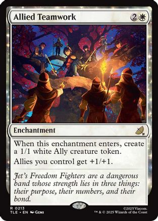 Allied Teamwork (TLE-213) [Avatar: The Last Airbender: Eternal-Legal] Foil MTG Single Wizards of the Coast
