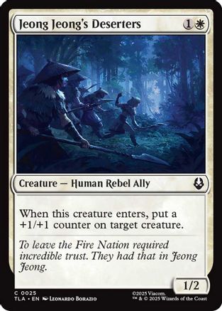 Jeong Jeong's Deserters (TLA-025) [Avatar: The Last Airbender] MTG Single Wizards of the Coast