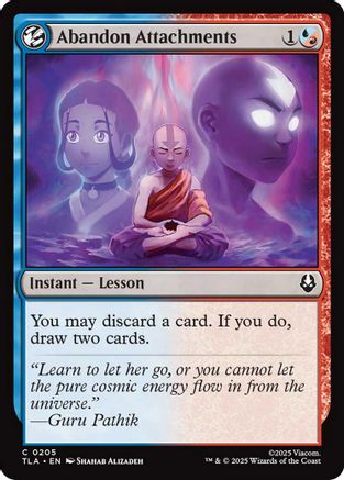 Abandon Attachments (TLA-205) [Avatar: The Last Airbender] MTG Single Wizards of the Coast