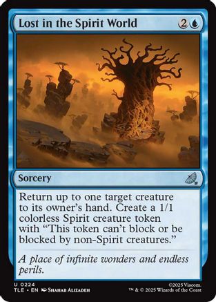 Lost in the Spirit World (TLE-224) [Avatar: The Last Airbender: Eternal-Legal] Foil MTG Single Wizards of the Coast