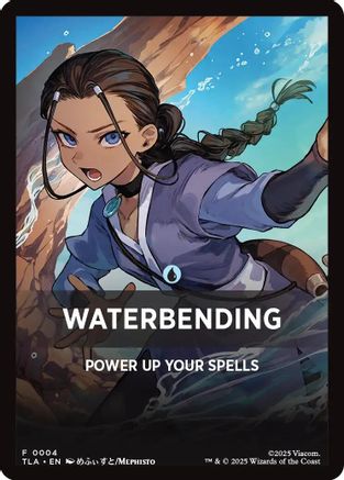 Waterbending Theme Card (TLA-004) [Avatar: The Last Airbender] MTG Single Wizards of the Coast
