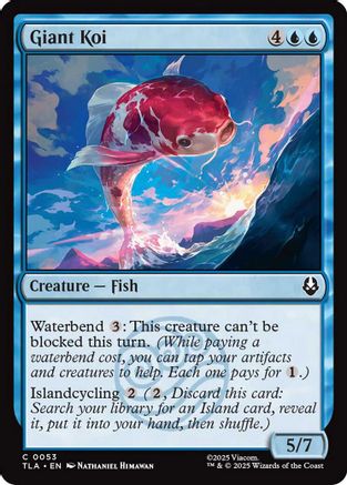 Giant Koi (TLA-053) [Avatar: The Last Airbender] Foil MTG Single Wizards of the Coast