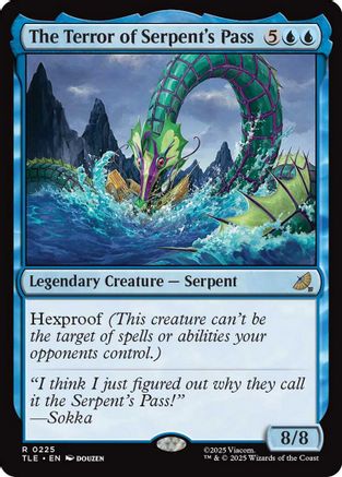 The Terror of Serpent's Pass (TLE-225) [Avatar: The Last Airbender: Eternal-Legal] Foil MTG Single Wizards of the Coast