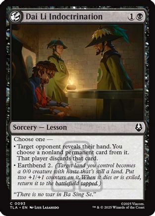 Dai Li Indoctrination (TLA-093) [Avatar: The Last Airbender] Foil MTG Single Wizards of the Coast