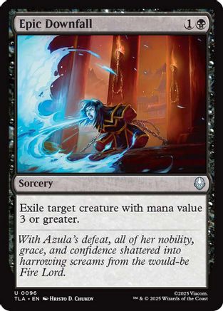 Epic Downfall (TLA-096) [Avatar: The Last Airbender] MTG Single Wizards of the Coast