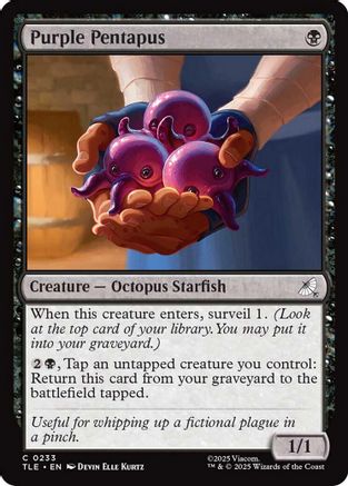 Purple Pentapus (TLE-233) [Avatar: The Last Airbender: Eternal-Legal] Foil MTG Single Wizards of the Coast