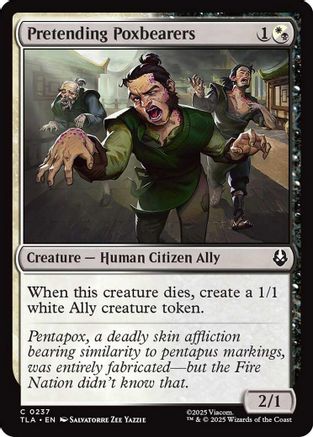 Pretending Poxbearers (TLA-237) [Avatar: The Last Airbender] MTG Single Wizards of the Coast