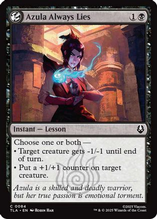 Azula Always Lies (TLA-084) [Avatar: The Last Airbender] MTG Single Wizards of the Coast