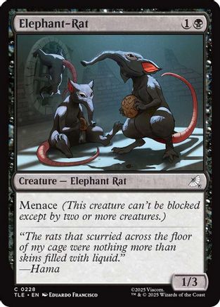 Elephant-Rat (TLE-228) [Avatar: The Last Airbender: Eternal-Legal] MTG Single Wizards of the Coast