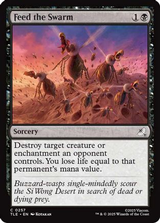 Feed the Swarm (TLE-257) [Avatar: The Last Airbender: Eternal-Legal] Foil MTG Single Wizards of the Coast